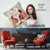 Kissenhülle Gobelin Kissen Jacquard Sofakissen Dekokissen mit & ohne Füllung 45x45cm Königin