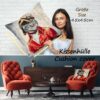 Kissenhülle Gobelin Kissen Jacquard Sofakissen Dekokissen mit & ohne Füllung 45x45cm Offizier