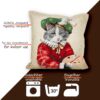 Kissenhülle Gobelin Kissen Jacquard Sofakissen Dekokissen mit & ohne Füllung 45x45cm Maler