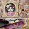 Kissenhülle Gobelin Kissen Jacquard Sofakissen Dekokissen mit & ohne Füllung 45x45cm Milady