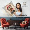 Kissenhülle Gobelin Kissen Jacquard Sofakissen Dekokissen mit & ohne Füllung 45x45cm Terrier