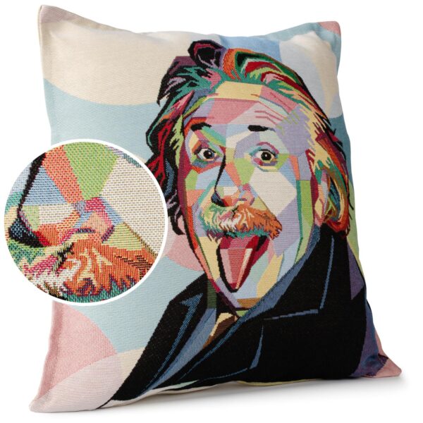 Gobelin Dekokissen Stars Zierkissen Sofakissen Kissenbezug mit & ohne Füllung 45x45cm Albert Einstein