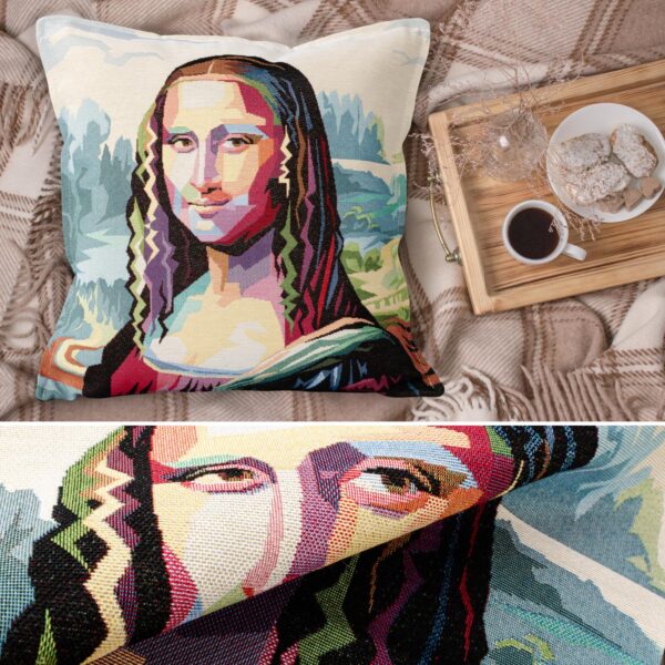 Gobelin Dekokissen Stars Zierkissen Sofakissen Kissenbezug mit & ohne Füllung 45x45cm Mona Lisa