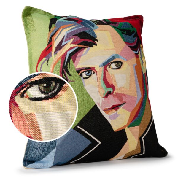 Gobelin Dekokissen Stars Zierkissen Sofakissen Kissenbezug mit & ohne Füllung 45x45cm David Bowie