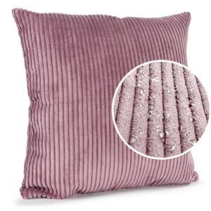 Cord Kissen Kissenbezug Sofakissen Cord Dekokissen Kissenhülle mit & ohne Füllung 4 Größen Violett