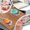 Tischset Platzset Platzdeckchen abwaschbar Tischuntersetzer PVC hitzebeständig Rosen 30x45cm