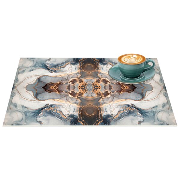 Platzset Platzdeckchen Tischset abwaschbar Tischmatte PVC Platzmatte Marmor Hell 30x45cm