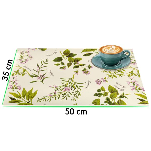 Tischset Platzsets Platzdeckchen abwaschbar Tischuntersetzer PVC hitzebeständig Botanica 35x50cm