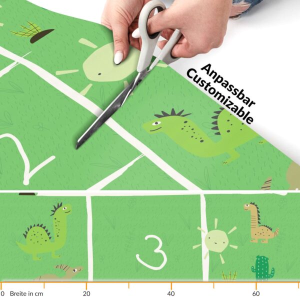 Spielmatte Teppich Läufer Flur Hüpfspiel Hüpfkästchen Spielteppich abwaschbar Briefhopse 75x194cm
