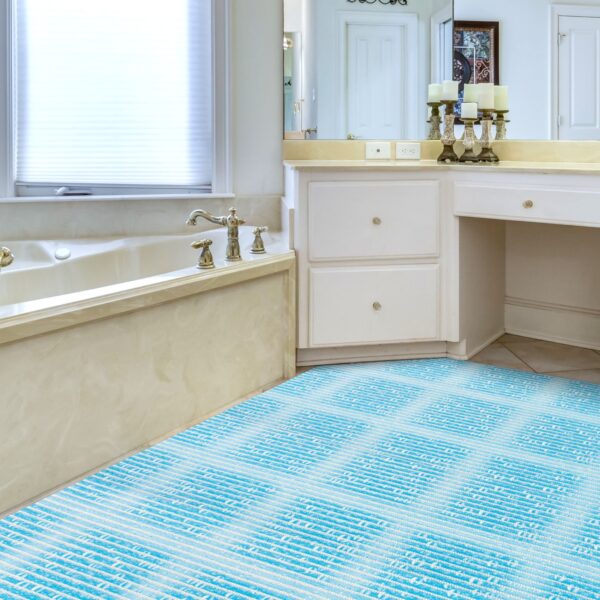 Weichschaummatte Badematte rutschfest Badvorleger Meterware Antirutschmatte Therme 130cm