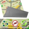 Küchenläufer rutschfest abwischbar Teppich Spielkarte Stadt für Kinder Mehrfarbig 65cm Breit