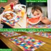 Tischset Platzsets Platzdeckchen abwaschbar Tischuntersetzer PVC hitzebeständig Mosaik 35x50cm