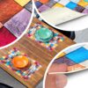 Tischset Platzsets Platzdeckchen abwaschbar Tischuntersetzer PVC hitzebeständig Mosaik 35x50cm