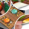 Tischset Platzsets Platzdeckchen abwaschbar Tischuntersetzer PVC hitzebeständig Zitrone Braun Grau 35x50cm