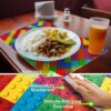 Tischset Platzsets Platzdeckchen abwaschbar Tischuntersetzer PVC hitzebeständig Bunte Bausteine 35x50cm