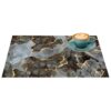 Tischset Platzsets Platzdeckchen abwaschbar Tischuntersetzer PVC hitzebeständig Marmor Dunkel 35x50cm