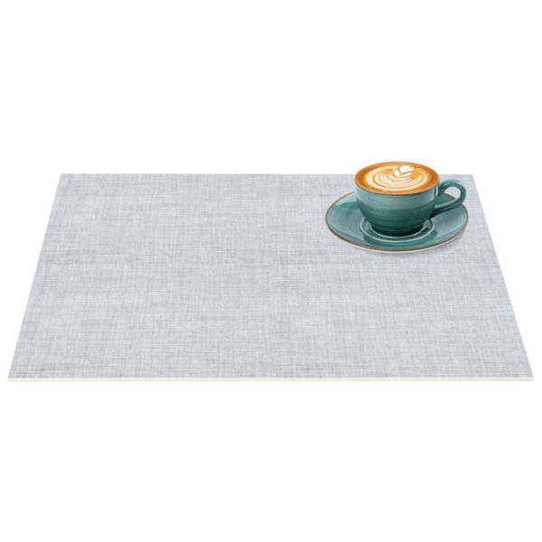 Tischset Platzset Platzdeckchen abwaschbar Tischuntersetzer PVC hitzebeständig Uni Leinen light 30x45cm