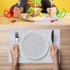 Tischset Platzset Platzdeckchen abwaschbar Tischuntersetzer PVC hitzebeständig Uni Leinen light 30x45cm