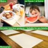Tischset Platzset Platzdeckchen abwaschbar Tischuntersetzer PVC hitzebeständig Glitzer Uni Beige 30x45cm