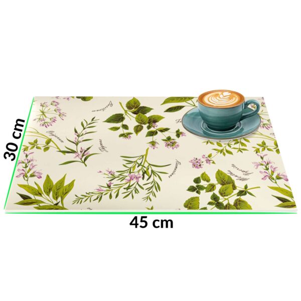 Tischset Platzsets Platzdeckchen abwaschbar Tischuntersetzer PVC hitzebeständig Botanica 30x45cm