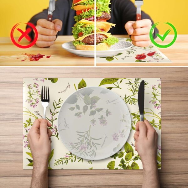 Tischset Platzsets Platzdeckchen abwaschbar Tischuntersetzer PVC hitzebeständig Botanica 30x45cm