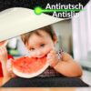 Tischset Platzsets Platzdeckchen abwaschbar Tischuntersetzer PVC hitzebeständig Glitzer Uni Schwarz 35x50cm