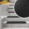 Gummi Stufenmatte mit Kantenschutz Punkte Noppen Trittschutz Treppenstufen 75x25x2,5cm