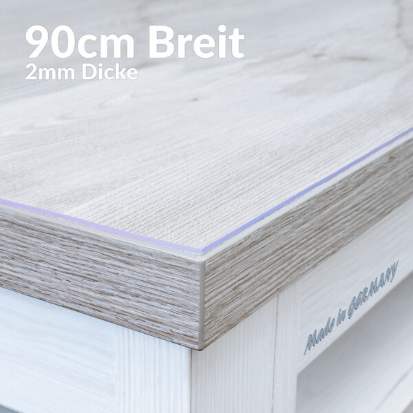 Tischschutzfolie 2mm 90cm Breite Schutzfolie durchsichtig transparent Tischfolie