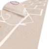 Spielmatte Teppich Läufer Flur Hüpfspiel Hüpfkästchen Spielteppich abwaschbar Spring Kreuz Beige 67x240cm