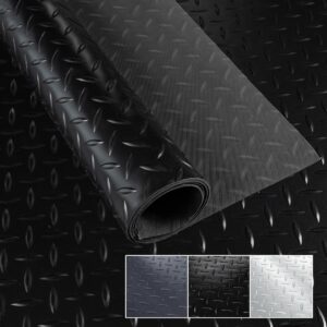 PVC Bodenbelag Meterware Dionis Vinylboden Industriebodenbelag Rollenware 1,5mm Stärke Tränenblech Schwarz / Silber / Anthrazit Breite 100cm