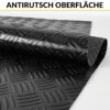 PVC Bodenbelag Meterware Vinylboden Dionis Industriebodenbelag Rollenware 1,5mm Stärke Riffelblech Schwarz / Silber / Anthrazit Breite 100cm