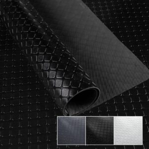 PVC Bodenbelag Meterware Dionis Vinylboden Industriebodenbelag Rollenware 1,5mm Stärke Karo Schwarz / Silber / Anthrazit Breite 100cm
