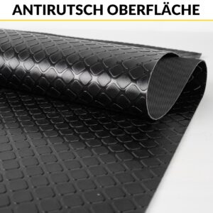 PVC Bodenbelag Meterware Dionis Vinylboden Industriebodenbelag Rollenware 1,5mm Stärke Karo Schwarz / Silber / Anthrazit Breite 100cm