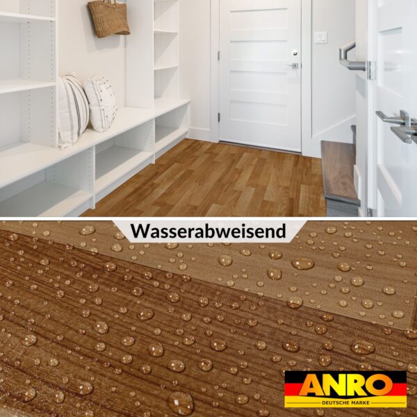 PVC Bodenbelag Meterware Vinylboden Fußbodenbelag Holzoptik Hellbraun Boden Beläge 140cm Breite