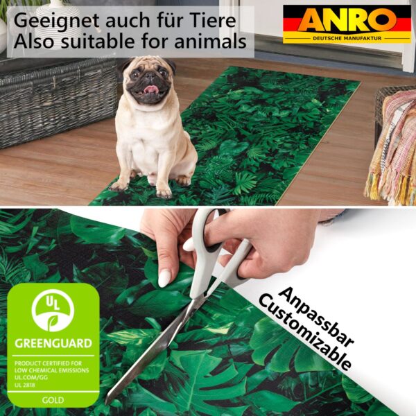 Küchenteppich Küchenläufer rutschfest Flur Läufer Teppichläufer Palme