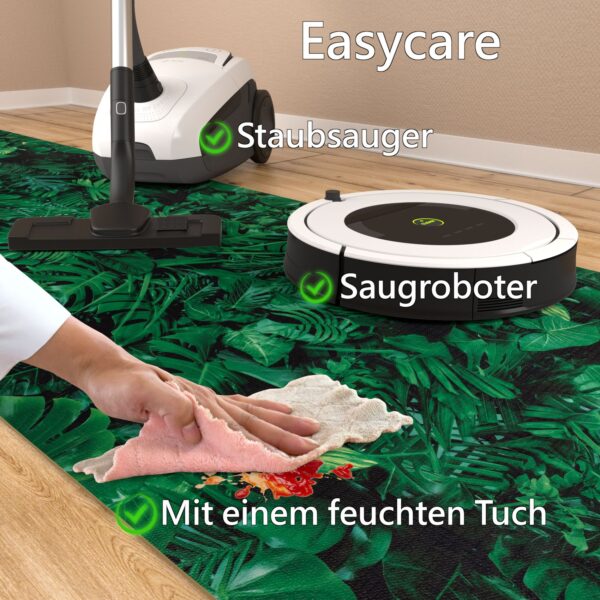 Küchenteppich Küchenläufer rutschfest Flur Läufer Teppichläufer Palme