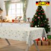 Weihnachtstischdecke Stofftischdecke Tischwäsche abwaschbar Tischtuch Baumwolle Polyester Weihnachtsbaum