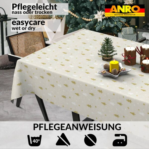 Weihnachtstischdecke Stofftischdecke Tischwäsche abwaschbar Tischtuch Baumwolle Polyester Weihnachtsbaum