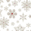 Weihnachtstischdecke Stofftischdecke Tischwäsche abwaschbar Tischtuch Baumwolle Polyester Weihnachten Schneeflocken