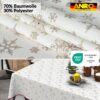 Weihnachtstischdecke Stofftischdecke Tischwäsche abwaschbar Tischtuch Baumwolle Polyester Weihnachten Schneeflocken