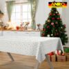 Weihnachtstischdecke Stofftischdecke Tischwäsche abwaschbar Tischtuch Baumwolle Polyester Weihnachten Sterne