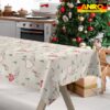 Weihnachtstischdecke Stofftischdecke Tischwäsche abwaschbar Tischtuch Baumwolle Polyester Weihnachten Berge