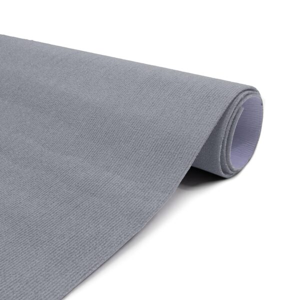 Bodenmatte selbsthaftend Teppich Antirutsch-Matte Bodenbelag rutschfest in Meterware Grau Nemesis