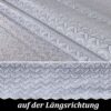 Abwaschbare Tischdecke Lace Vinyl Häkelspitze Optik Spitzentischdecken Blätterchen Silber