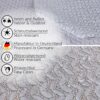 Abwaschbare Tischdecke Lace Vinyl Häkelspitze Optik Spitzentischdecken Blätterchen Silber