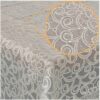 Abwaschbare Tischdecke Lace Vinyl Häkelspitze Optik Spitzentischdecken Blumen Beige