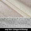 Abwaschbare Tischdecke Lace Vinyl Häkelspitze Optik Spitzentischdecken Blumen Beige