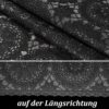 Abwaschbare Tischdecke Lace Vinyl Häkelspitze Optik Spitzentischdecken Mandala Schwarz