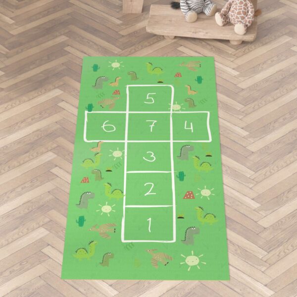 Spielmatte Teppich Läufer Flur Hüpfspiel Hüpfkästchen Spielteppich abwaschbar Hinkepott 75x161cm