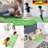 Spielmatte Teppich Läufer Flur Hüpfspiel Hüpfkästchen Spielteppich abwaschbar Briefhopse 75x194cm